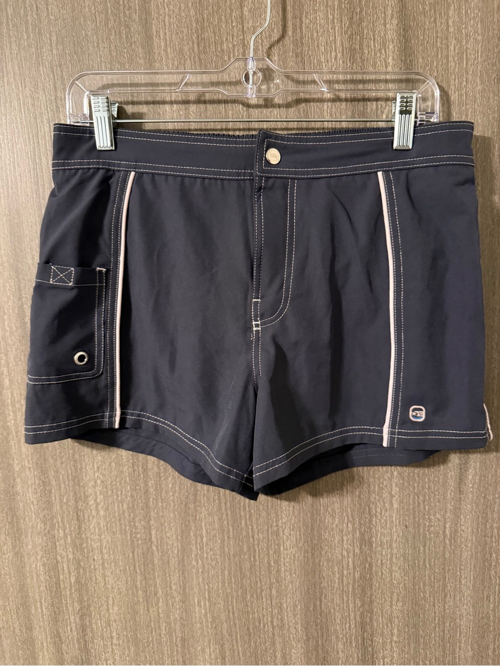 🚨LAST CHANCE!!!🚨 Free Country Navy Swim Shorts with Light Pink Trim